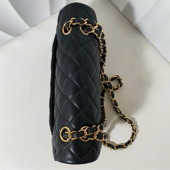 Chanel Black Lambskin Quilted Small Classic Flap Bag - Picture 5 of 12